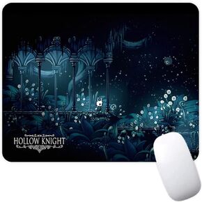 Hollow Knight Metroidvania Video Game Non-Slip Mousepad Gaming Computer Mouse Pad Pad Desktop Mouse Pad مع حافة مخيطية 7.1 × 8.7 بوصة