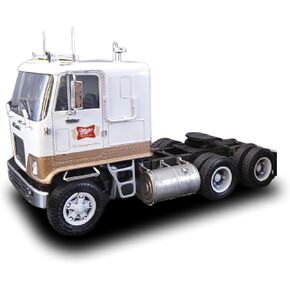 الجولة 2 غير معروفة AMT GMC Astro 95 Semi Tractor (Miller Beer) 1:25 Scale Model Kit (AMT1230)
