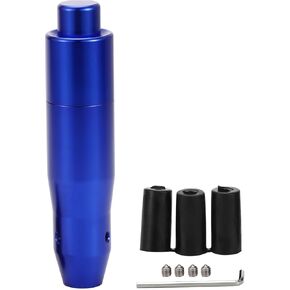 Universal Shift Knob 14.5cm Stick Shifter Lever Knob with 3 Adapter for Automatic and Manual Vehicle Aluminum Alloy Purple