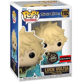 Funko Pop Black Clover Luck Voltia (Lightning Armor) Gitd Chase Pop Figure (AAA anime Exclusive)