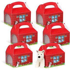 24 PCS Dog Party Favors Boxes with Hole Puppy Boxes Boxes House House Home Joxes Caldy Goodie Boxes for Birthday حفلة زخرفة للحفلات الحيوانات الأليفة تبني هدية للحيوانات الأليفة