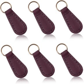 Deoward Zipper Pull Pulling Pu Leather Szipper Tag Fixer Repair for backpacks ، jetts ، الأمتعة ، المحافظ ، الحقائب ، حقائب اليد (6 أجهزة كمبيوتر)