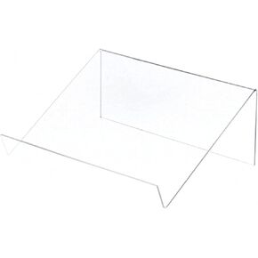 Plymor Clear Acrylic Sight Leafted Book Stand مع 1.5 حافة ، 12 W × 9 D X 4.5 H (حزمة 2)