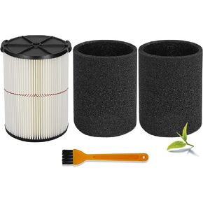 Universal Filters for CMXZVBE38755 CMXZVBE38754 Craftsman Filter, Replaces # 009-38754 Red Stripe Filter, Fits 5/6/ 8/9/ 12/14/16/20 gallon CRAFTSMAN Shop Vacuums1988+