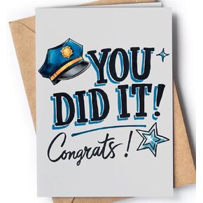 Law School Graduation Card - Congrats for Passing the Bar Exam for him, her - Law School Graduate for Men, Women - New Future Lawyer Congratulations Card - You Did it Grad Card for Law Degree Student