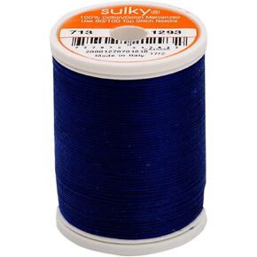 Sulky of America 660d 12wt 2-ply Cotton Through ، 330 YD ، Deep Nassau Blue