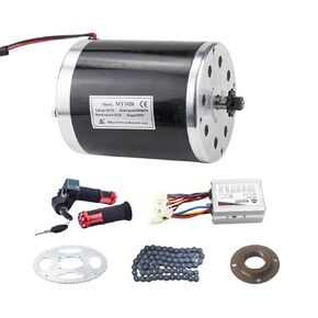24V Brushed Electric Motor Kit 3000RPM High Speed Brush DC Motor Controller 350W Electric Dirt Bike Scooter Motor Engine with Brushed Controller for Go Cart Mini Motorcycle Upgrade and Conversion