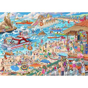 Summer Beach Bliss Jigsaw Puzzle, 1000 Piece Puzzle for Adults, Impossible Hard Difficult Challenging Puzzles for Adults 1000 Pieces, Home Decoration Puzzle, Interlock Perfectly No Dust
