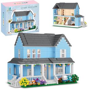 مجموعة مبني على Gilmore House متوافقة مع LEGO للفتيات ، مجموعة منزل بناء الهندسة المعمارية للنساء ديكور ، هدايا الفتيات 1524 PCS