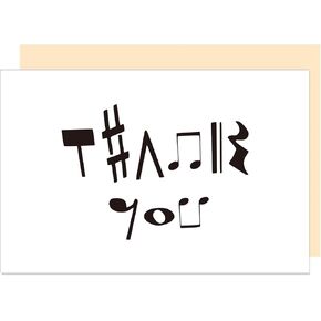 Music Theme Thank You Card, Musical Notes Appreciate Gift, End of Year Music Teacher Thanks Gift