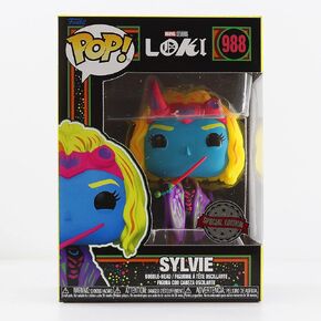 Funko Pop! Marvel Black Light Vinyl Figure Collection MCU Glow Toy (Sylvie)