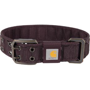 Carhartt PET طوق حزام عريض قابل للتعديل بالكامل للكلاب ، نايلون شاق للخدمة للمشي والتدريب ، النبيذ العميق ، كبير