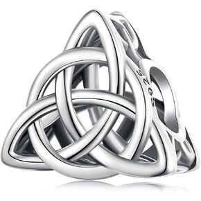 Triangle Kate Knot Charms 925 Sterling Silver Bead Infinite Bead تناسب قلادة Pandora للنساء