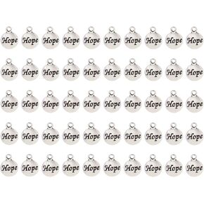 سحر الرسائل الملهمة Sharmenty Hope Hope Sharms for DIY قلادة قرط سوار قلادة مفتاحية مرجعية للمجوهرات صنع الديك