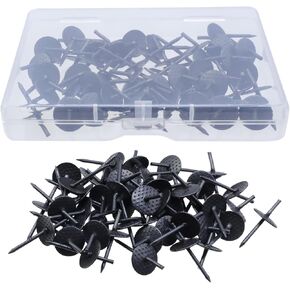 Semetall 50 Pieces Picture Hangers,One Step Hangers Picture Hangers for Drywall Picture Hanging Nails,Photo Frame Hanger Kit for Clock, Mirror, Jewelry (40Ib)