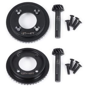 خاتم الفولاذ الخلفي الصلب الكربوني 47T رنين و 12 طن تروس التفاضلية ل 1/8 LOSI 8ight NITRO RTR