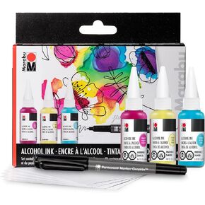 Marabu Alcohol Ink Set, 20ml, Flower Set