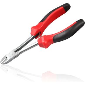 6.5 Inches Bent Nose Pliers Mini Long Reach Bent Needle Nose Pliers Bent Long Nose Pliers Angled Long Needle Nose Pliers Chain-Nose Pliers with Curved Nose for Jewelry Making Crafting Repair