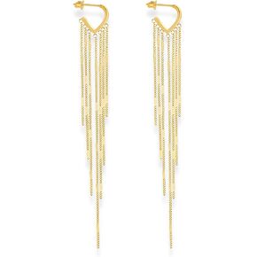 Soul Statement Vintage Country Western Jewelry for Women: Dangle Boho Turquoise & Bronze Patina Earrings with Long Copper Tassel Chains | Dangle Earring Set, Cowgirl Style Geometric Concert Festival Accessories in Kuwait