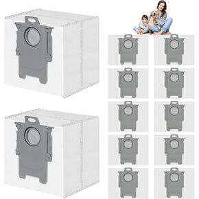 14 Packs Disposable Dust Bags Replacement Compatible with Roborock Q Revo, Qrevo S, Qrevo Pro, Qrevo MaxV, Qrevo Master, Qrevo Plus, S8 Max Ultra, S8 MaxV Ultra Vacuum Cleaner