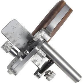 JOJOCY Leather Strap Cutter, Universal Strip Strap Cutter Adjustable Cutting Width & Thicknesses Leather Handcraft Tool Wooden Handles for Making Belts, Straps, Bag Straps