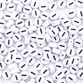 300pcs الجولة رقم 4 حبات 4x7mm حبات الرقم الفردي لصنع أساور الصداقة