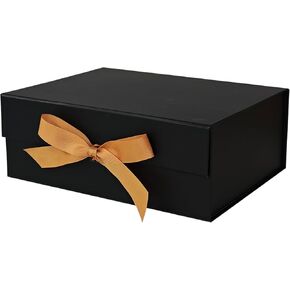Elegant Handmade Folding Magnetic Gift Box with Ribbon,Premium Cardboard Gift Packaging for Jewelry,Cosmetics & Small Gifts,Weddings,Bridal Showers,Graduations,Birthdays Gifts all Occasion (Pink)