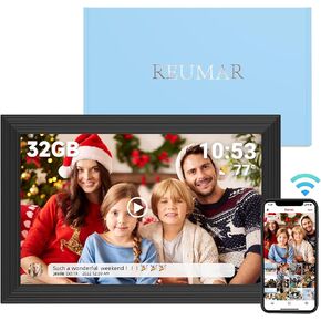 32GB Digital Picture Frame,10.1 inch,WiFi Smart Digital Photo Frame IPS LCD Touch Screen,auto-Rotate,Easy Setup to Share Photos and Videos Via Frameo APP from Anywhere Anytime