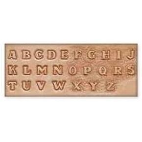 Tandy Leather 1/2 "قالب الأبجدية البلاستيكية 72690-00