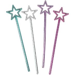 Fun Express - Mini Star Wands - ملحقات الملابس - ملحقات الأزياء - الملحقات السائبة - 24 قطعة