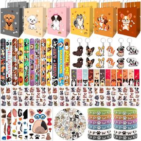 156 PCS Dog Party Favors ، Dog Party Decorations ، Dog Party Supplies Gifts Goodie Bags Stuffers ، Dog Pinata ، Dog Birthday Party Supplies Dog Toys for Kids Boys Girls