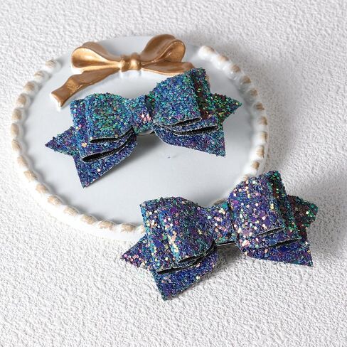 Glitter Orange Hair Bows 3in Sparkly Sequins Hairpins Alligator Clips Small Cute Cheer Hair Barrettes for Toddler Teen Baby Girls Happy Fall Thanksgiving Dress Decor Accessory Gift in Saudi Arabia