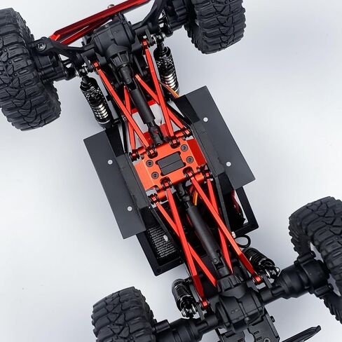 REDCAT ASCENT-18 SKID Plate Black CNC CNC ALUMINIM GEAR SKID SKID PLATE MUNT SMINBLAND BRACE FIRCH FOR 1/18 REDCAT ASCENT-18 RC PORTRING (RED) in Kuwait