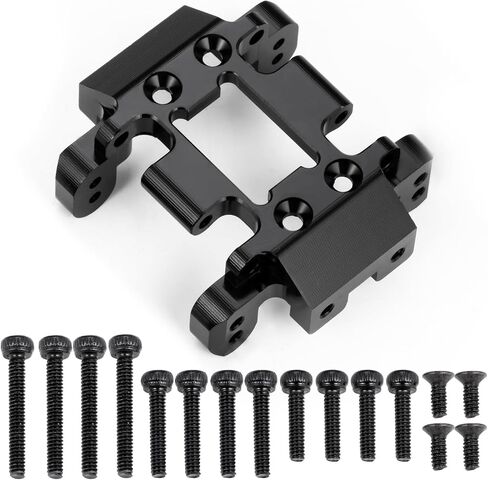 REDCAT ASCENT-18 SKID Plate Black CNC CNC ALUMINIM GEAR SKID SKID PLATE MUNT SMINBLAND BRACE FIRCH FOR 1/18 REDCAT ASCENT-18 RC PORTRING (RED) in Kuwait