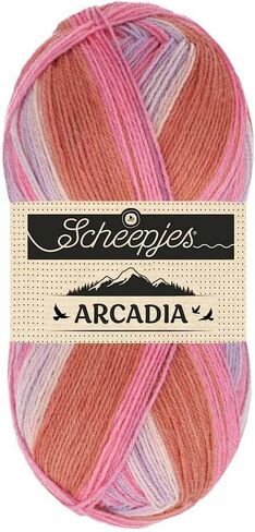 Scheepjes Arcadia Yarn - 100g Ball - 804 Steppe - خيوط صياغة ذات جودة متميزة للحياكة والحيوانية in Kuwait