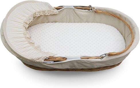 Stretchy Bassinet Sheet, Breathable Universal Minky Cradle Sheet for Rectangle, Oval, or Hourglass Bassinet Pads/Mattress, Ultra Soft Fitted Sheets for Baby Boys Girls in Saudi Arabia