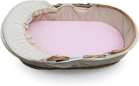Stretchy Bassinet Sheet, Breathable Universal Minky Cradle Sheet for Rectangle, Oval, or Hourglass Bassinet Pads/Mattress, Ultra Soft Fitted Sheets for Baby Boys Girls in Saudi Arabia