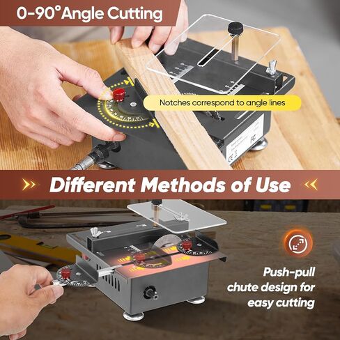 Saker Mini Multi-Functional Table Saw Height Adjustable,Mini Table Saws for Crafts,Portable Mini Desktop Electric Saw for Wood Cutting,Speeds & Angle with More Accessories for Plastic Acrylic Cutting in Saudi Arabia
