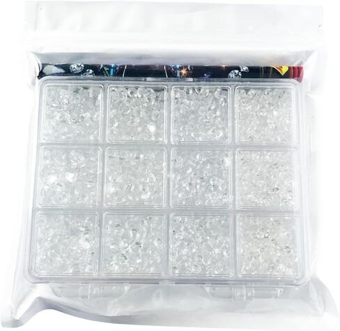 Crystal Bling 5mm Jelly ab Flatback Rhinestones Mixed 9 Color with Pick up Tool for DIY Crafts, Shoes, Tumbler,Cup yt-mx01 in Saudi Arabia