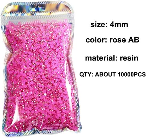 Crystal Bling 5mm Jelly ab Flatback Rhinestones Mixed 9 Color with Pick up Tool for DIY Crafts, Shoes, Tumbler,Cup yt-mx01 in Kuwait