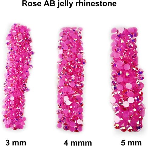 Crystal Bling 5mm Jelly ab Flatback Rhinestones Mixed 9 Color with Pick up Tool for DIY Crafts, Shoes, Tumbler,Cup yt-mx01 in Kuwait