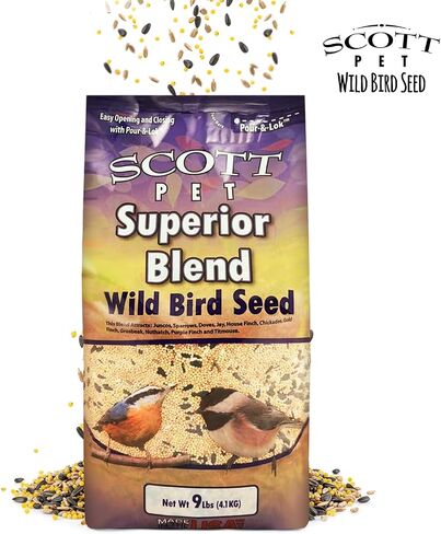 Scott Pet Seed Premium Wild Bird Polybag 10Lb, Yellow (PYPWB-1) in Saudi Arabia