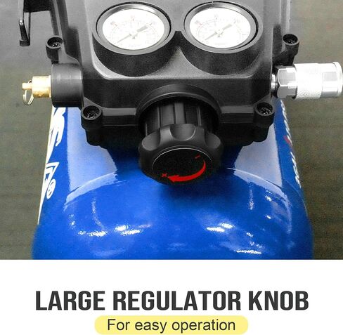 Ultra Quiet Air Compressor, 65dB, Oil-Free, Quick Couplers,115PSI, Portable Electric for Car and Bike Tires, Nail Gun, and Pneumatic Tools, Garage, Shop (9L 120V/60Hz) in Saudi Arabia