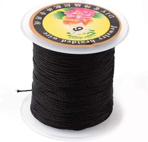 Pandahall 54yards/Roll 3 Rolls Round Round Metallic Cord 12-PLY 1MM 1MM Tinsel String Craft Through Braided Throug in Saudi Arabia
