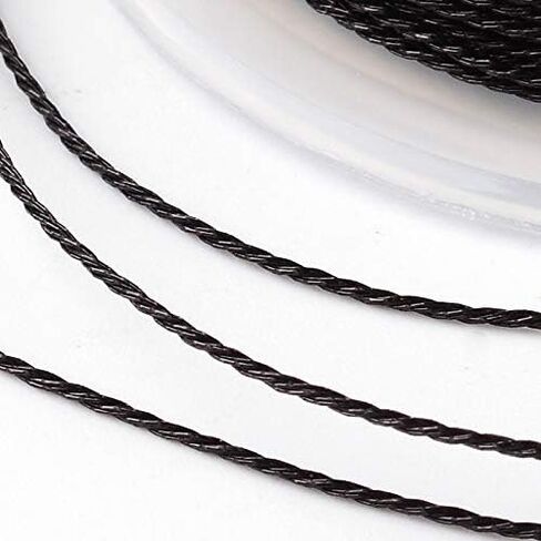 Pandahall 54yards/Roll 3 Rolls Round Round Metallic Cord 12-PLY 1MM 1MM Tinsel String Craft Through Braided Throug in Saudi Arabia