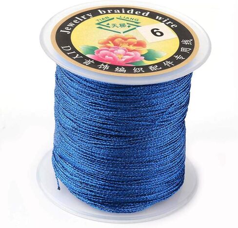 Pandahall 54Yards/Roll 3 Rolls Round Metallic Cord 12-Ply 1mm Tinsel String Craft Braided Thread Gold for Jewelry Making Gift Wrapping Hanging in Saudi Arabia