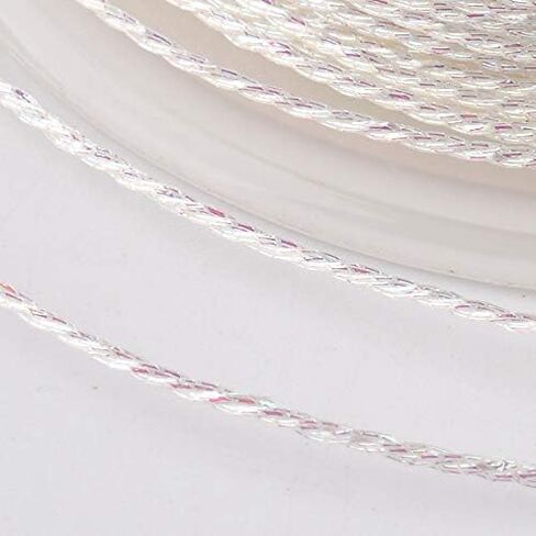 Pandahall 54Yards/Roll 3 Rolls Round Metallic Cord 12-Ply 1mm Tinsel String Craft Braided Thread Gold for Jewelry Making Gift Wrapping Hanging in Saudi Arabia