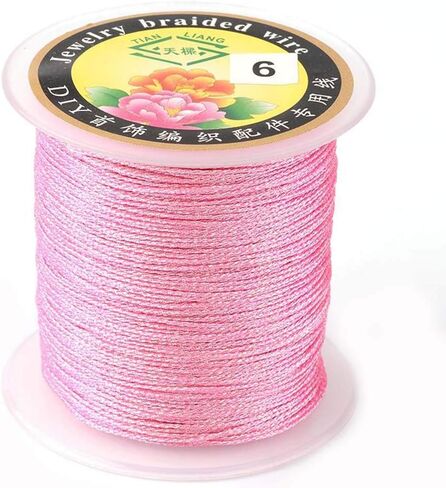 Pandahall 54Yards/Roll 3 Rolls Round Metallic Cord 12-Ply 1mm Tinsel String Craft Braided Thread Gold for Jewelry Making Gift Wrapping Hanging in Saudi Arabia