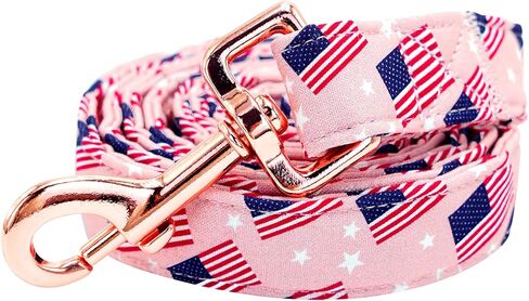 Lionheart glory Patriotic Dog Leash American Flag Durable Pet Leashes with Soft Comfortable Handle for Small Medium and Large 4 of July Dog Leash Girl or Boy Dogs in Saudi Arabia