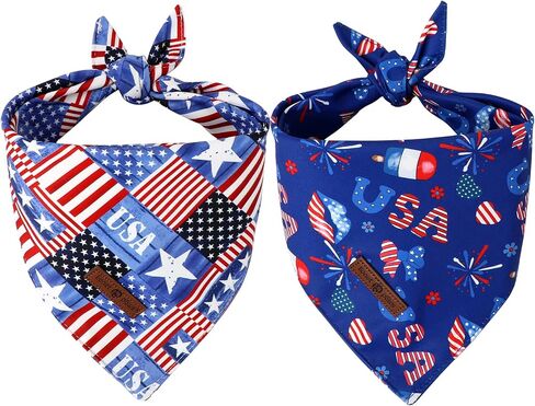 Lionet Paws Easter 2pcs Dog Bandanas, Pink Rabbit Dog Scarf Bib Premium Fabric,Cute Rabbit Claw Flower Bandanas for Small Medium Dogs Pets in Saudi Arabia